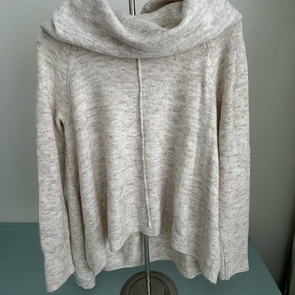 Cozy Cream Cowl Neck Women's Sweater